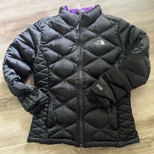 The North Face Girls Down Black Jacket, Size Large (14/16)